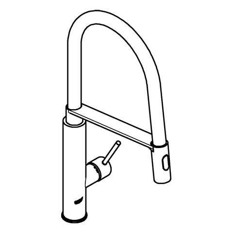 Grohe - Einhand-Spültischbatterie CONCETTO 31491 ausziehbare Profibrause chrom