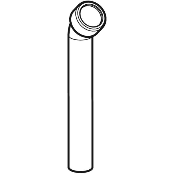 Geberit Vertriebs - Anschlussbogen 45Gr mit Quetschverschraubung d50