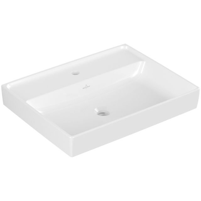 VILLEROY & BOCH - Waschtisch COLLARO 4A3361 600x470mm Eckig Weiß Alpin