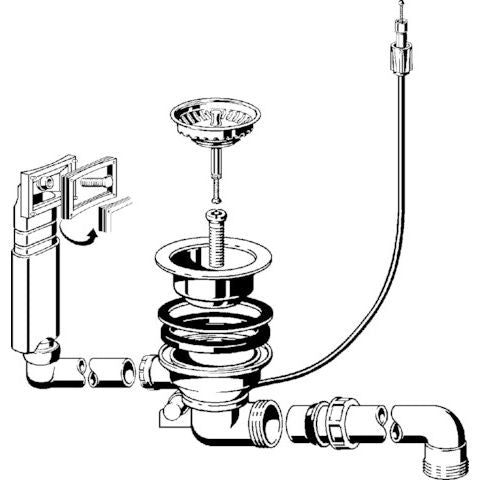 Viega - Ablaufventilset 7139.161 Kunststoff weiss