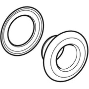 Geberit Vertriebs - Flansch mit Schleifring zu BW-Ablauf mit Druckbet. PushControl mattverchromt