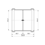 Wavin - Doppelmuffe AS+ DN 100