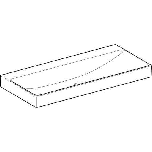 Geberit Vertriebs - ONE Waschtisch 105x48 cm, Abg. verti. o. Hl., o. Ül., weiß, KeraTect