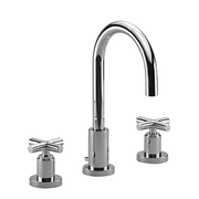 Dornbracht - Waschtisch 3-Locharmatur TARA 20710892 Kreuzgriff schwarz matt
