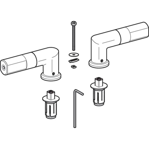 Geberit Vertriebs - Scharniere 598145 (Satz) zu Emani WC-Sitz