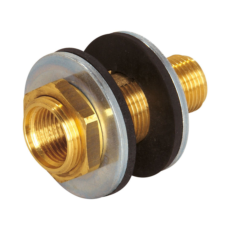 Aalberts hfc - Wandscheibe 3/4AGx1/2IG 5-75mm mit Verdrehschutz
