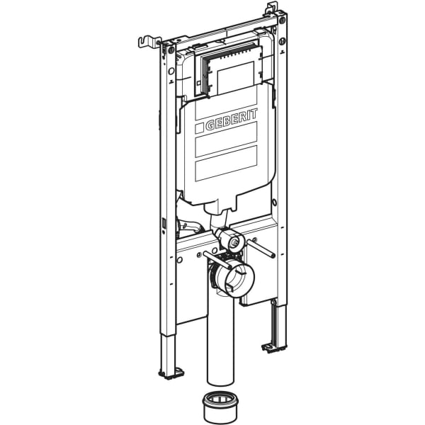Geberit Vertriebs - Duofix Element f. WWC, 114 cm mit Sigma UP-SPK 8 cm