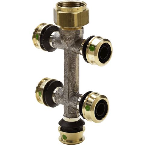 Viega - Verteiler RAXOFIX 5326.09 16mmx3/4 - 5fach Siliziumbronze
