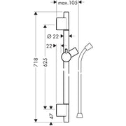 Hansgrohe - Brausenstange UNICA'S Puro 650mm PGO