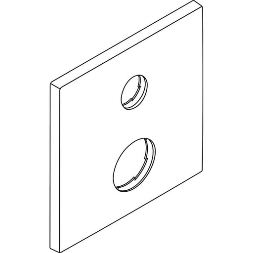 Hansgrohe - Rosette Axor Starck X für Thermostat m.Absperrventil Fertigset chrom