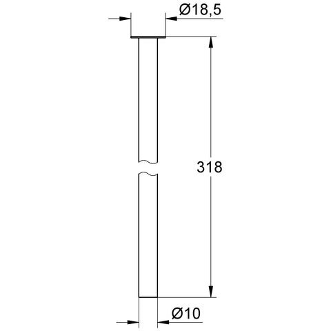 Grohe - Kupferrohr 12803 chrom