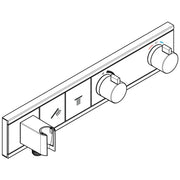 Hansgrohe - Thermostat Unterputz RAINSELECT Fertigset 2 Verbraucher chrom
