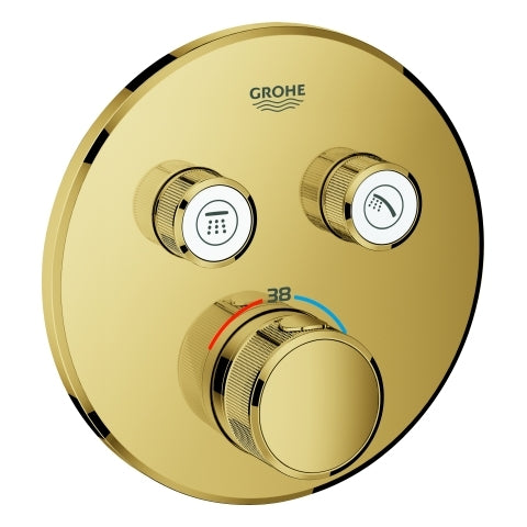 Grohe - Thermostat GROHTHERM SmartControl 29119 FMS rund 2 ASV cool sunrise