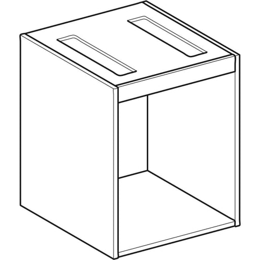 Geberit Vertriebs - Korpus für VariForm US mit 2 Schubl. für AS-WT, 45x55,2cm Eiche