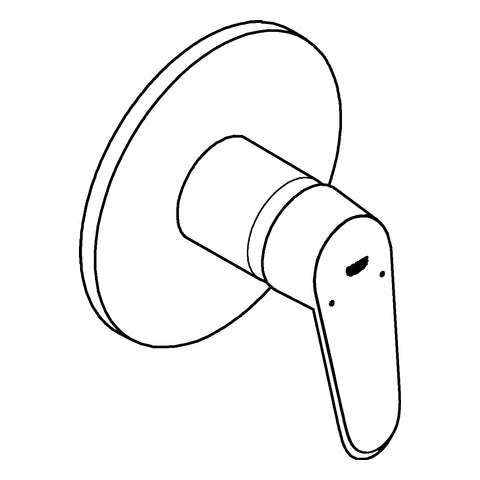 Grohe - EH-Brausebatterie EURODISC C 24055 FMS für RAPIDO SmartBox chrom