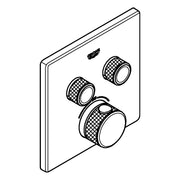 Grohe - Thermostat GROHTHERM SmartControl 29124 eckig FMS 2 Absperrventile chrom