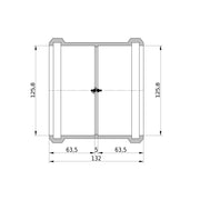Wavin - Doppelmuffe AS+ DN 125