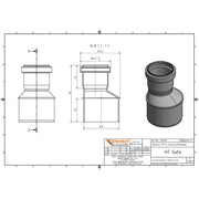 Gebr. Ostendorf - HTsafeR Reduktion DN 75x50