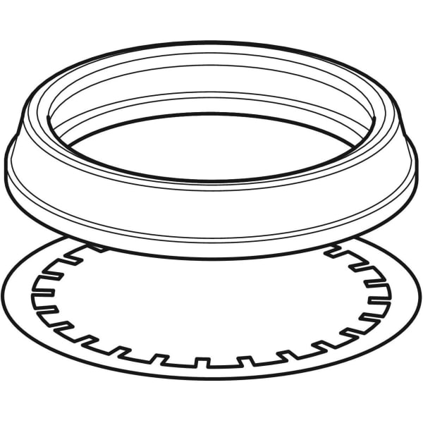 Geberit Vertriebs - Set Krallenband mit Dichtung zu Silent-db20 Stütz- und Dehnmuffe d90