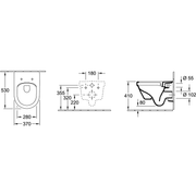 VILLEROY & BOCH - Combi-Pack OMNIA ARCHITECTURA 5684HR Weiß Alpin Ceramicplus