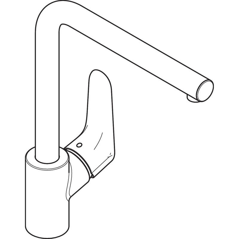 Hansgrohe - Spültisch EHM FOCUS 31817 edelstahl L-Auslauf
