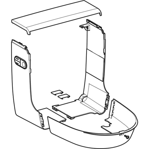 Geberit Vertriebs - Designabdeckung zu AquaClean Mera glanzverchromt