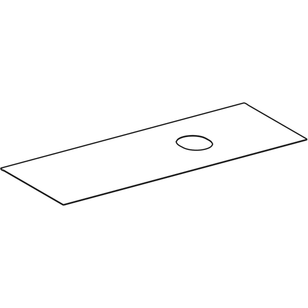 Geberit Vertriebs - VariForm Abdeckplatte für US f. AS-WT mit 2 und 3 Schubl. B=120cm, lava