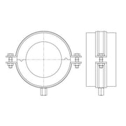 Walraven - Kälteschelle BISOFIX MW DSD: 30mm - Gewinde: M10/M12 - 114mm