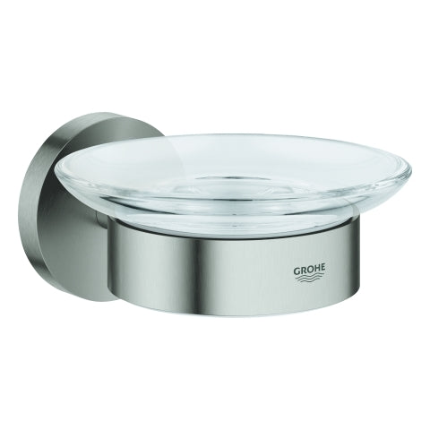 Grohe - Seifenschale mit Halter ESSENTIALS 40444 supersteel