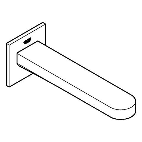 Grohe - Wanneneinlauf PLUS 13404 Wandmontage Ausladung 168mm chrom
