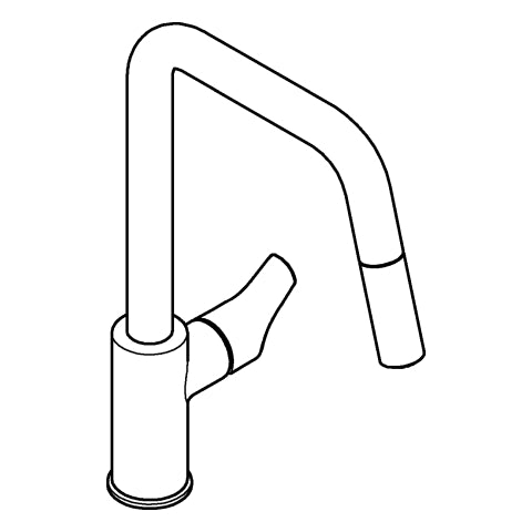Grohe - EH-SPT-Batterie Eurosmart 30619 h. Auslauf Dual Spülbrause Matte Black