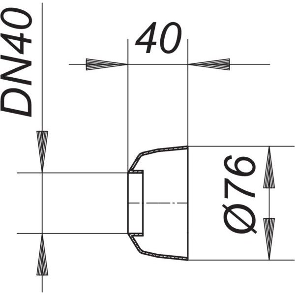 Dallmer - Wandrosette R 4, DN40