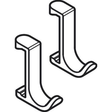 Hansgrohe - Handtuchhaken WALLSTORIS schmal mattschwarz