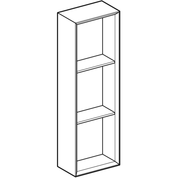 Geberit Vertriebs - iCon Regal rechteckig 22,5x70x13,2cm, lava