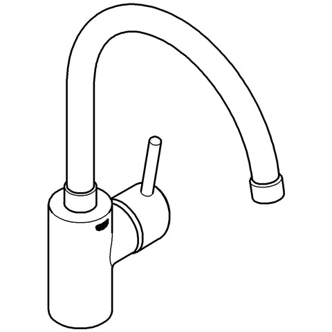 Grohe - Spültisch EHM ND CONCETTO 31132 Rohrauslauf chrom