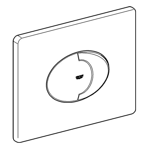 Grohe - Abdeckplatte SKATE AIR waagerecht 38506SH0 alpinweiß 2-Mengen+ Start/Stop