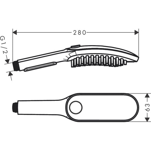Hansgrohe - Hundeduschbrause 150 3jet DogShower mattschwarz