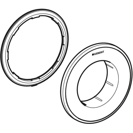 Geberit Vertriebs - Typ 10 Rosette für Fernbetätigung Round, UP-Drücker, chrom matt, Etc