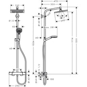 Hansgrohe - Showerpipe Crometta E 240 chrom