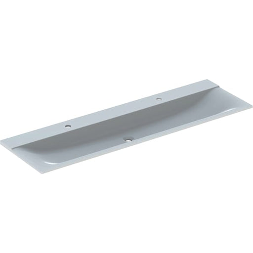 Geberit Vertriebs - Möbelwaschtisch XENO2, 160x48cm zwei Hl., o. Ül., weiß-alpin