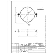 Lorowerk - Rohrschellen 00977. DN150 ohne Schalldämmung f.Gewindestift