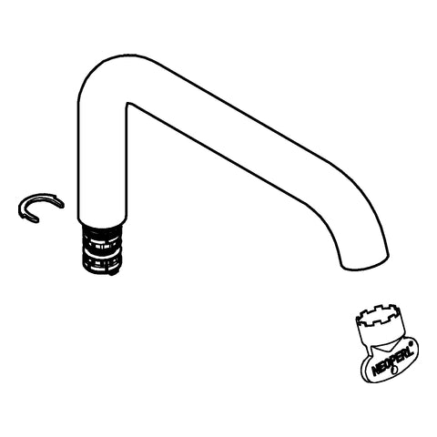 Grohe - Rohrauslauf ESSENCE 13375 für EH-Waschtischbatterie XL-size chrom
