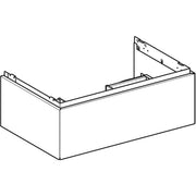 Geberit Vertriebs - ONE Unterschrank für WT/-Platte 1 Schubl., 74x26,6x47cm, Nussb.hickory