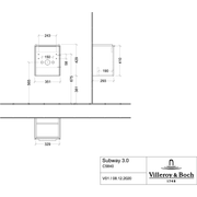 VILLEROY & BOCH - WTU 351x429x293 mm 1 Tür Kansas Oak