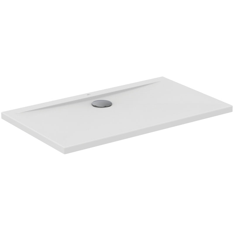 Ideal Standard - Rechteck-Brausewanne ULTRA FLAT, 1000x800x47mm, Weiß