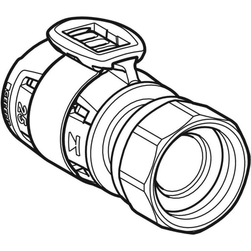 Geberit Vertriebs - FlowFit Übergang mit Überwurfmutter SiBr d25-G1 1/4