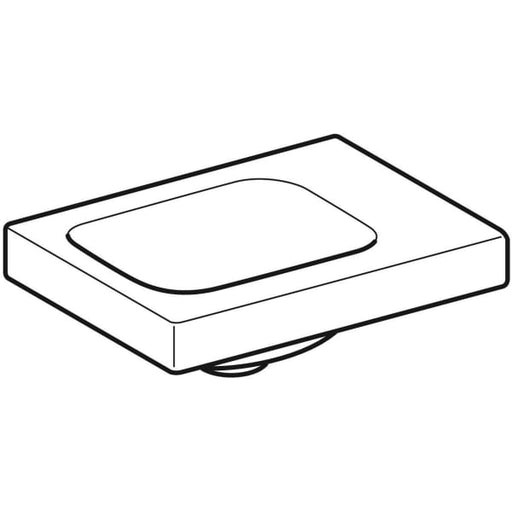 Geberit Vertriebs - iCon Light Handwaschbecken 38x28cm o. Hahnloch re, o. Ül., weiß, KeraTect