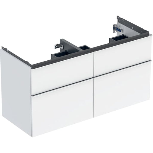 Geberit Vertriebs - iCon Unterschrank für DWT, 4 Schubl. 118,4x61,5x47,6cm, weiß hgl/Gr. chrom