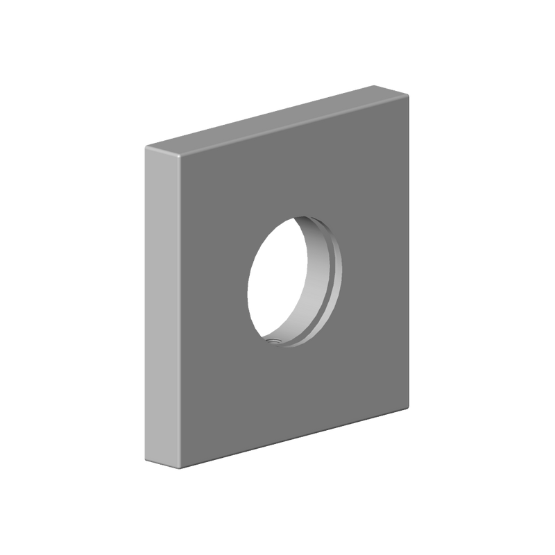 Dornbracht - Rosette für Eckventil Ersatzteile 092778042 60 x 60 x 9 mm platin