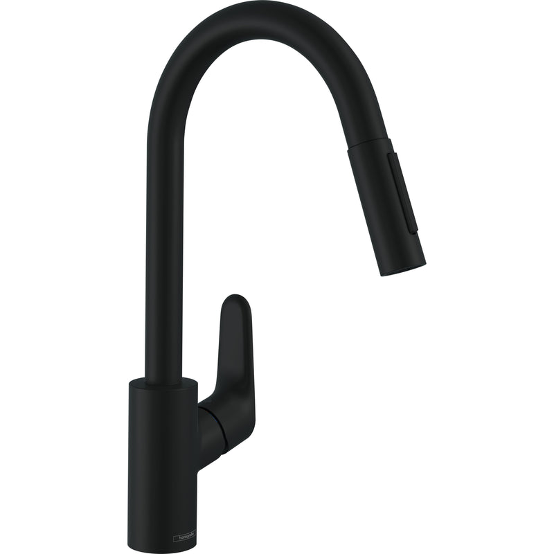 Hansgrohe - Spültischmischer 240 FOCUS mattschwarz mit Ausziehbrause